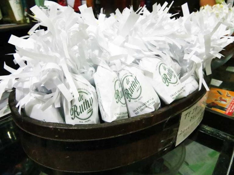 Las tejas de Ica son una golosina celestial