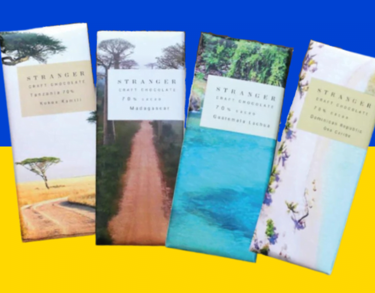 Stranger chocolates son de factura ucraniana y en apoyo a Ucrania