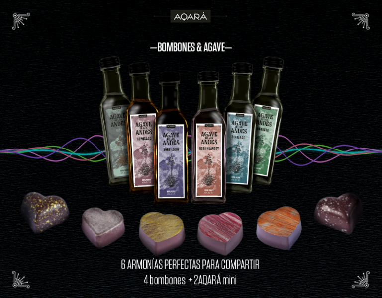 Bombones de chocolate y el destilado Aqará cautivan con su «Armonía de amor»