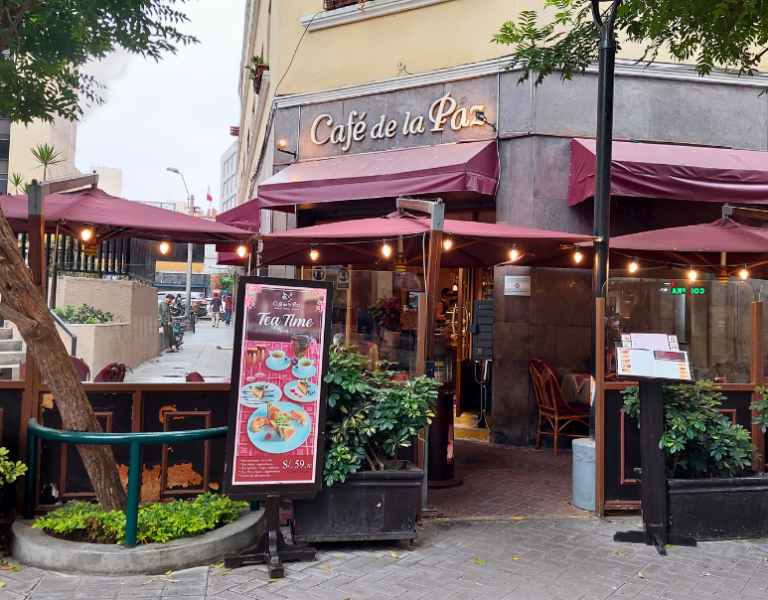 Café de la Paz para disfrutar la clásica buena mesa, día y noche, todos los días