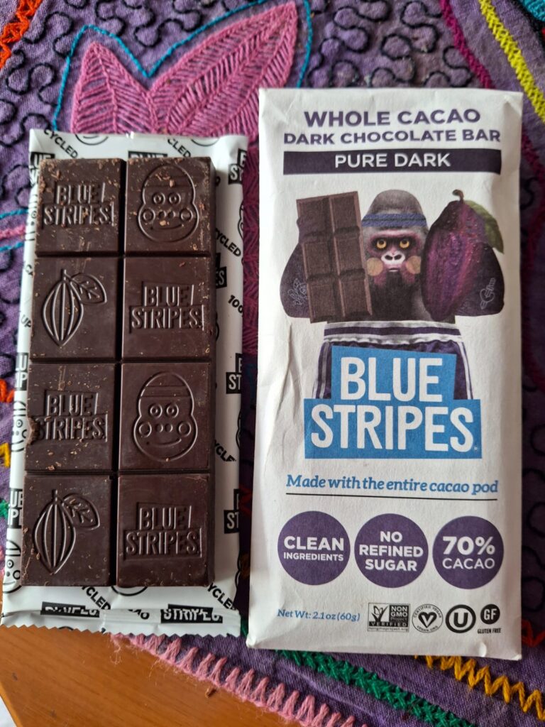 Blue Stripes utiliza en sus tabletas todo lo que el cacao puede dar