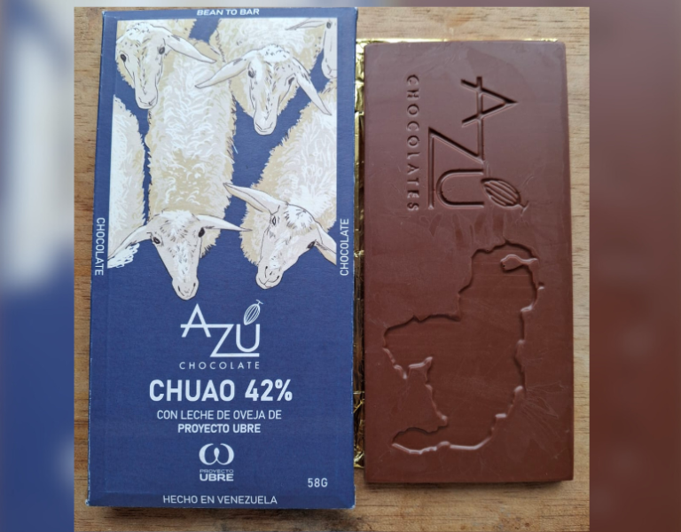 Chocolate AZU con leche de oveja y cacao de Chuao es una delicia singular