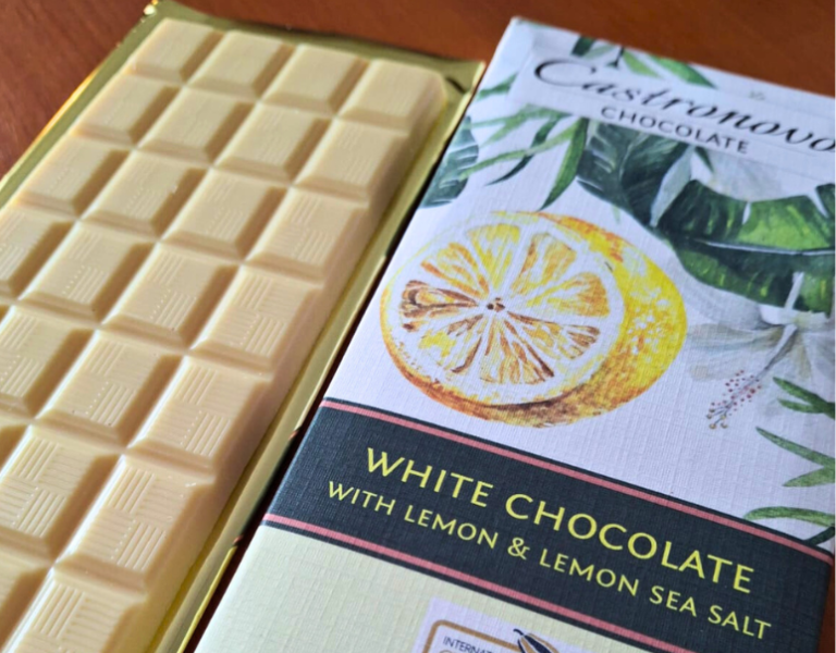 Castronovo Chocolate blanco con limón y sal merece un halago especial